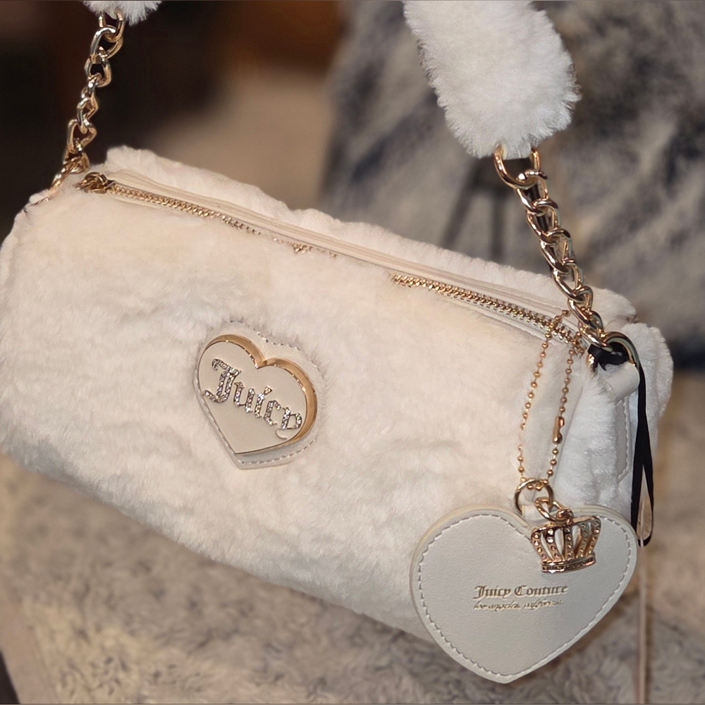 Juicy Couture Warm Up Barrel Shoulder Bag In Crystal, NWT - Picture 2 of 8